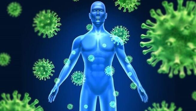 diminuzione dell'immunità a causa dei parassiti